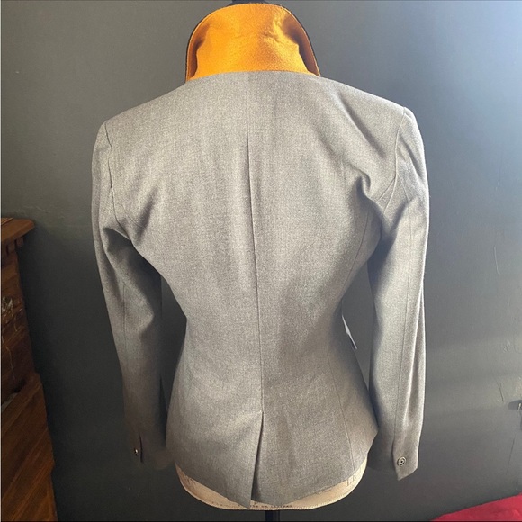 Gray Blazer with Black Trim - Picture 3 of 8